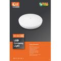 Round 18WLED emergency ceiling light