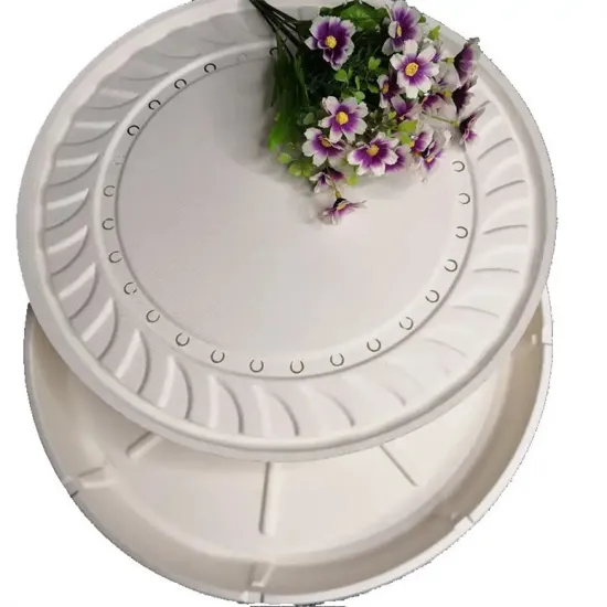 Sugarcane Bagasse Pulp Molded Paper Round Pizza Box