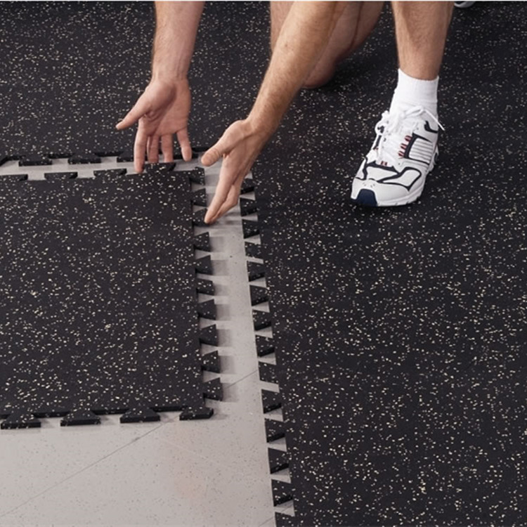 High Density Interlocking Rubber Floor Tiles