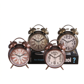Vintage Twin Bell Metal Alarm Clock