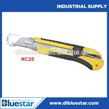 Made in china 18mm utility knife, cutter,single blade auto-lock utility knife plastic box cutter safety utility knife