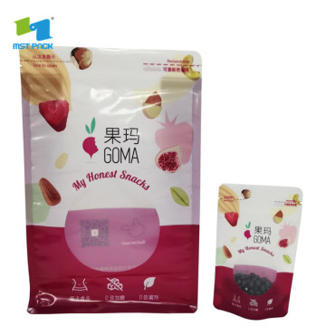 Recyclable Food Packaging Custom Flexible Pouch Window Bag