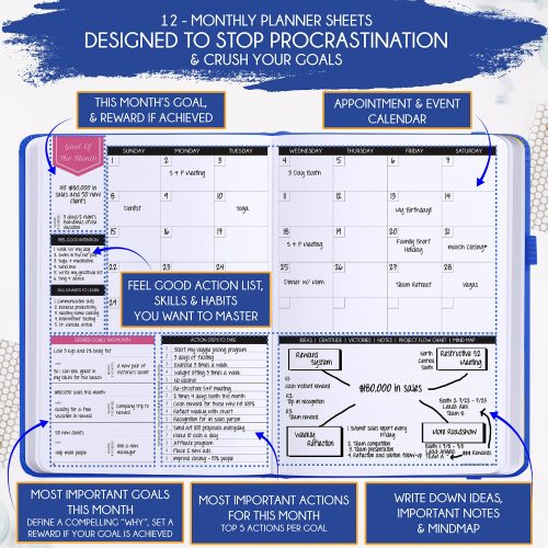 Weekly Life Planner 12 Month Undated Weekly Monthly Life Planner Journal Supplier