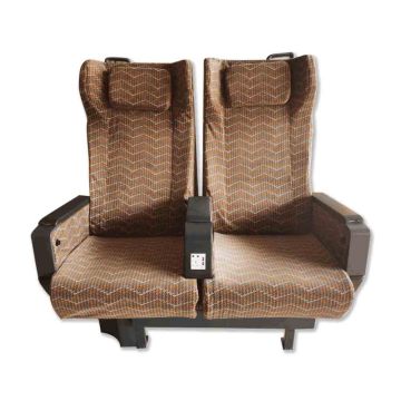Luxury High Speed Railway Passenger Seats with Armrest and Foot Rest