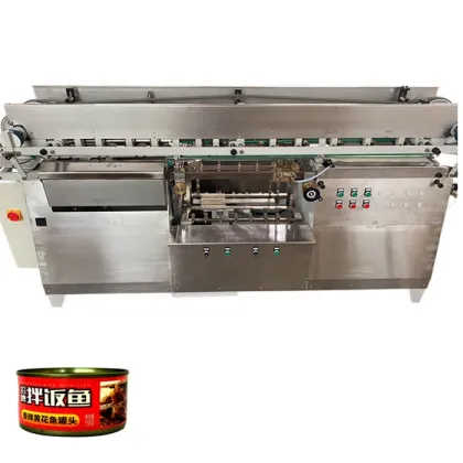 Canned Sardine Production Line: Glue Labeling Machine for Fish Canning