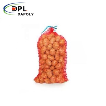 Factory Supply Pe Raschel Potato Net Bags 5kg 10kg 25kg 50kg Mesh Bag with Drawstring