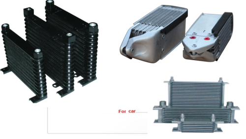 Otomotif &amp; Sepeda Motor Aluminium Stacked Layer Oil Cooler