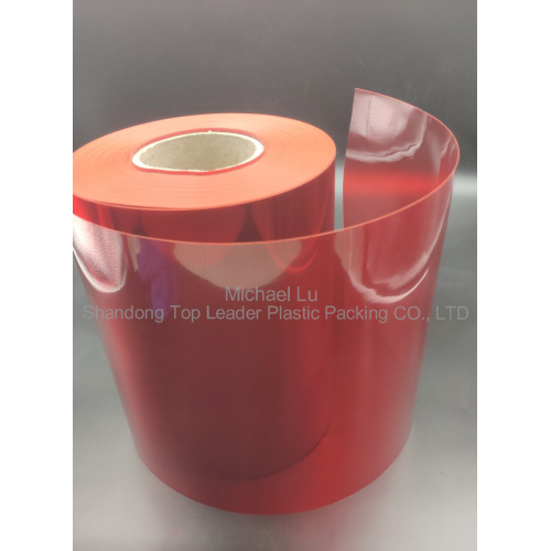 red rigid PVC film for pharmaceutical blister pack