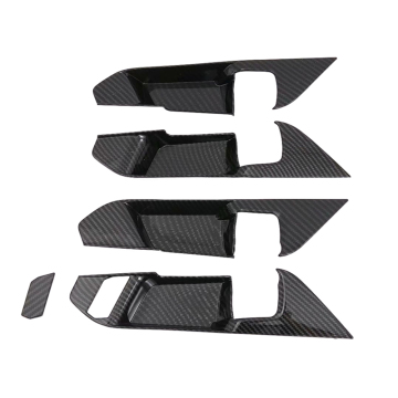 ABS Carbon Fiber Interior Door Handle Cover for Toyota 2020 RAV4 Right-Hand Drive