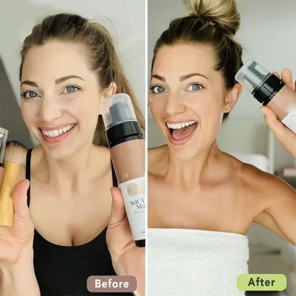 Private Label Vegan Dark Tanning Mousse Self Tanner Body Bronzer