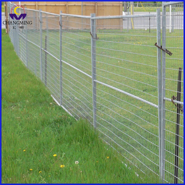 Used outdoor removable fence hot dipped galvanized temporary fencing