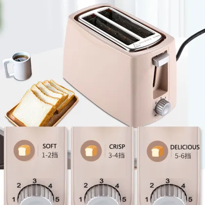 4 Slice Electric Breakfast Toaster for Household Kitchen Appliances