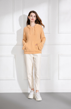 Knit hoodie