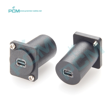 Mini DisplayPort Female to Female Panel Mount Connector in Bulk