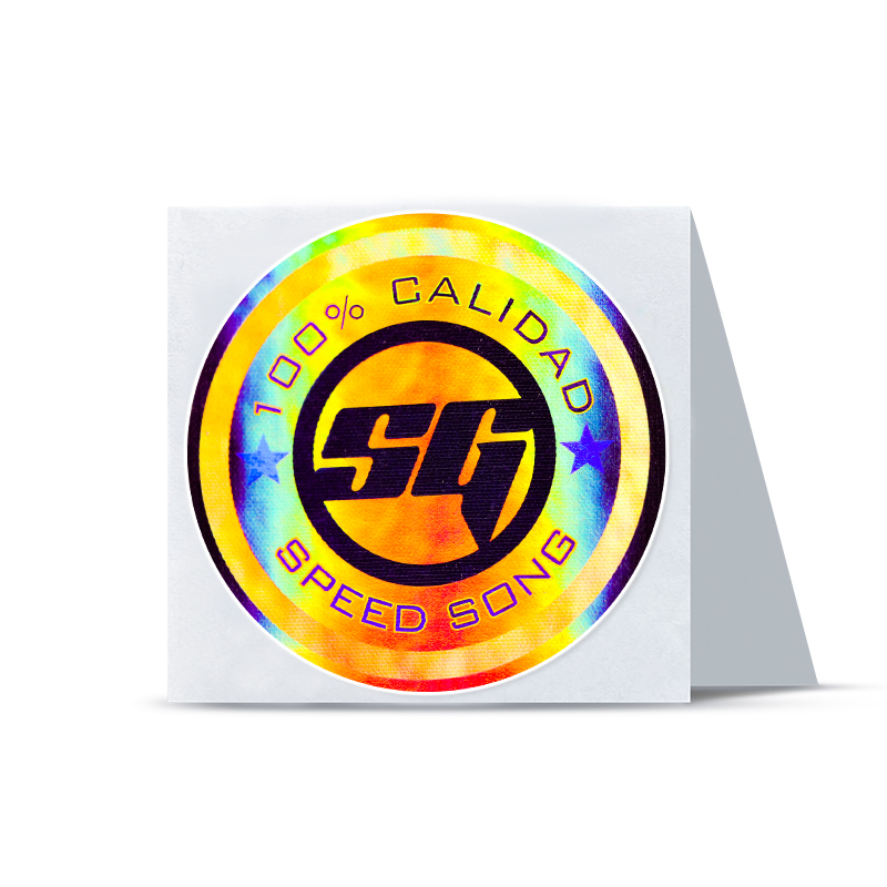 Custom Laser Rainbow Holographic Stickers Label Printing