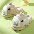 Plush shark home autumn and winter warm slippers