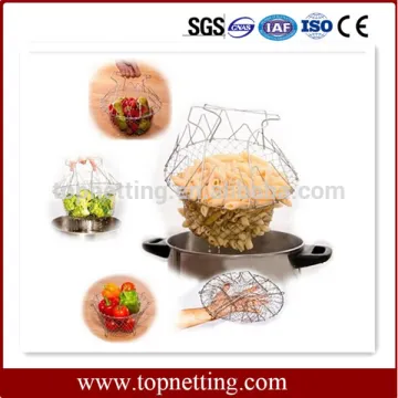 Stainless steel frying basket