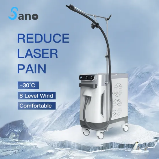 Cryotherapy Zimmer Chiller: -30°C Cold Air Skin Cooling Machine for Laser Treatments