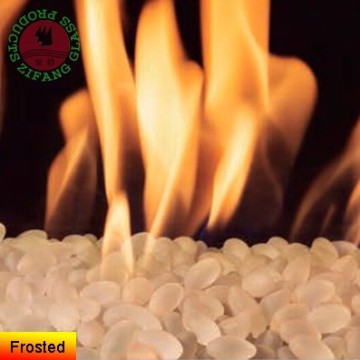 beautiful reflective fire glass rock in fire pits