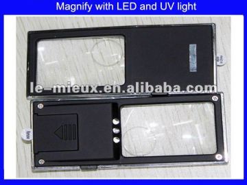 Promotional Pocket Card Shape Illuminated and UV magnifier