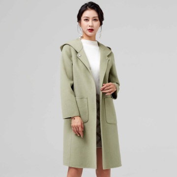 Soft Green Custom Wool Coating Fabric
