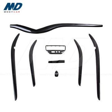 Black Carbon Fiber Interior Set (8 Pcs) for 2007-2015 Maserati Granturismo Grancabrio GT GC GTS