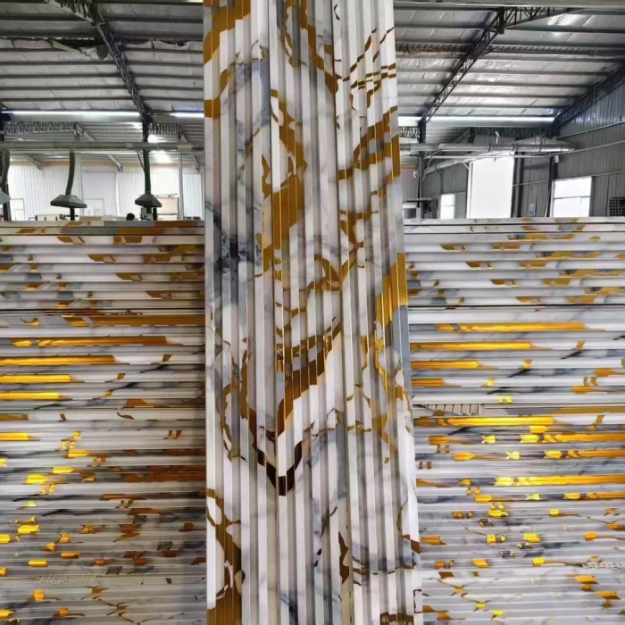 แผงผนังร่อง WPC กันน้ำตกแต่งภายในที่ทันสมัย