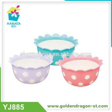 Creative decorative plastic food bowl