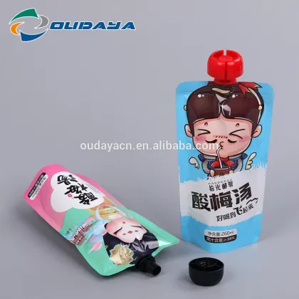 Pouch Food Packaging Special Shape plum soup packaging
