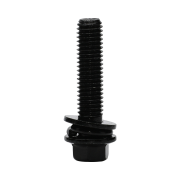 Black Carbon Steel Hex Flange Bolt