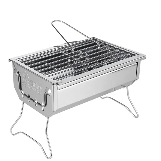 Folding Portable Barbecue Charcoal Grill Stainless Steel Mini  Camping Picnic Outdoor Bbq Grills