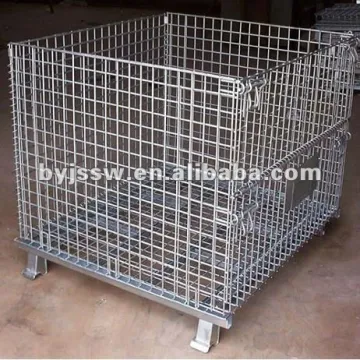 Warehouse Metal Storage Containers With Wheels