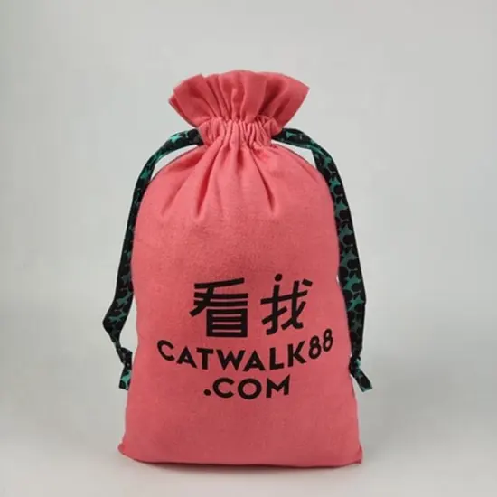 Cotton Double String Handbag