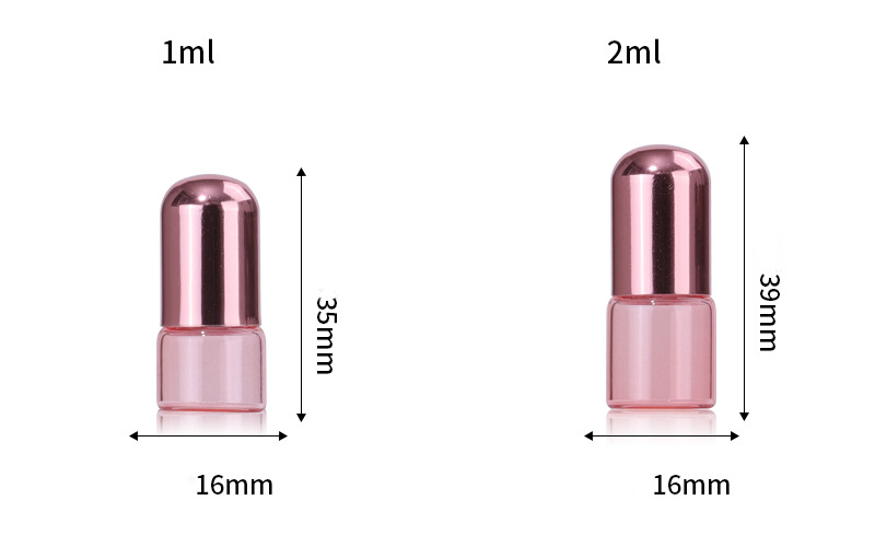 Pink Glass Roller Bottle