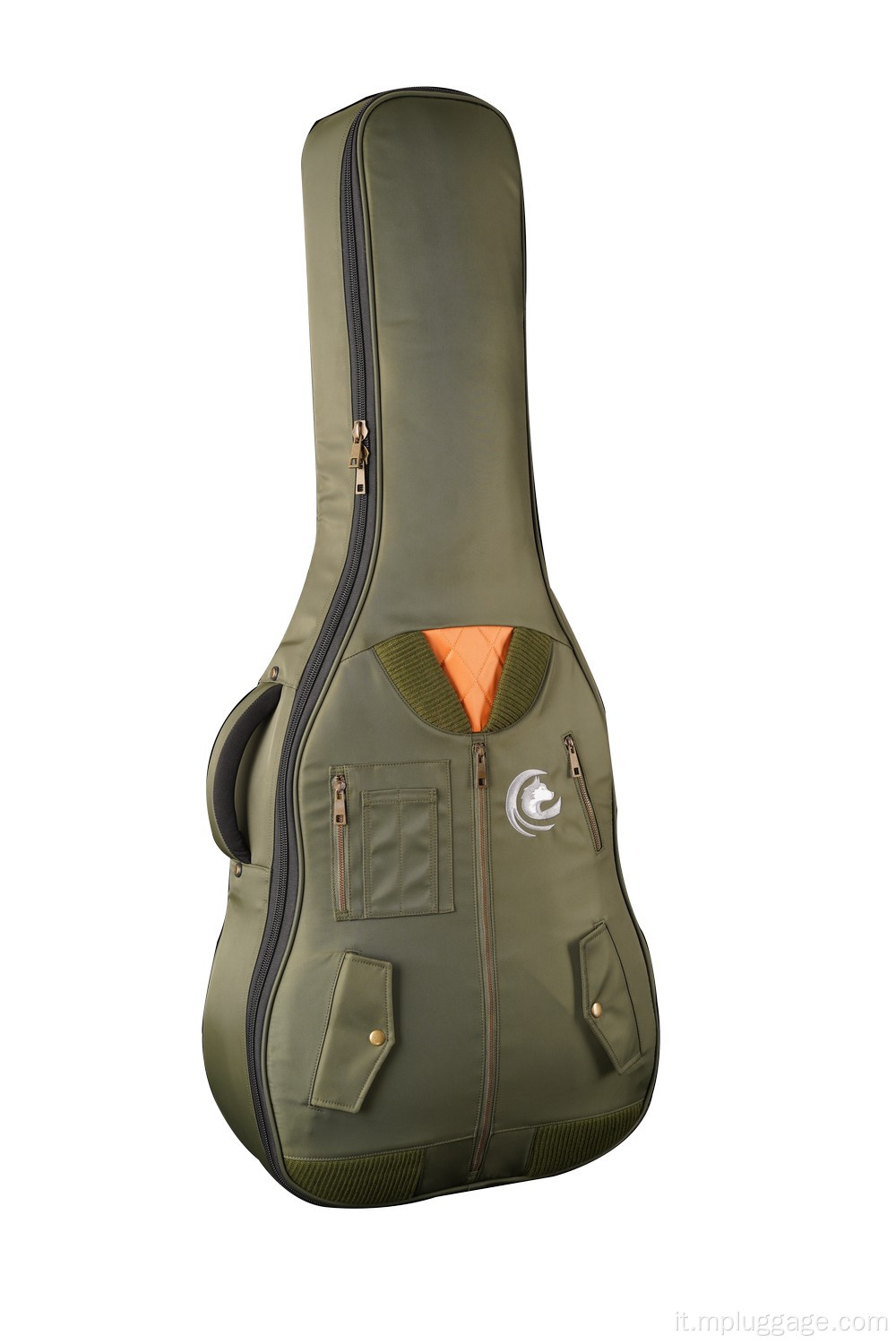 Borsa per chitarra dello zaino verde dell&#39;esercito
