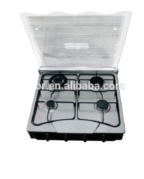 China Factory Kitchen Gas Cooker: 4 Burners Table Top Gas Stove with Lid