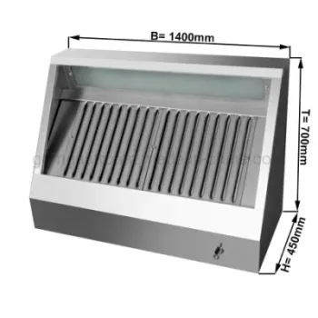 Commercial Kitchen Equipment Restaurant Supplies Wall Mounted Stainless Steel Range Hood