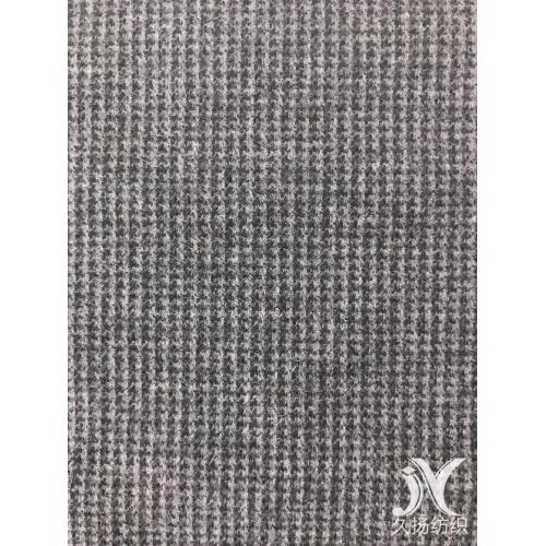 Maglia jacquard pied de poule grigio nero