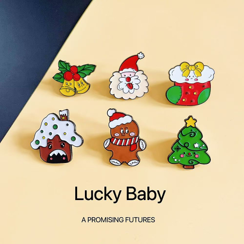 Festive Christmas Badge with Ornament Design