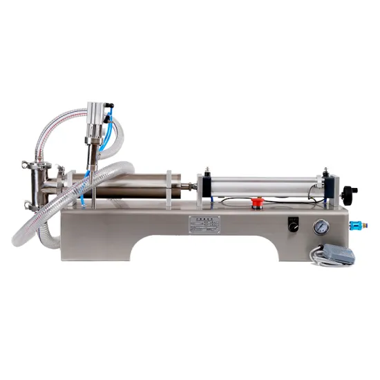 Horizontal Pneumatic Liquid Filling Machine for Small Volumes (10-100ML) - Single Head - Suitable for Juice, Milk, and Enema Applications