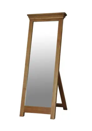 Wooden Framed Cheval Mirror