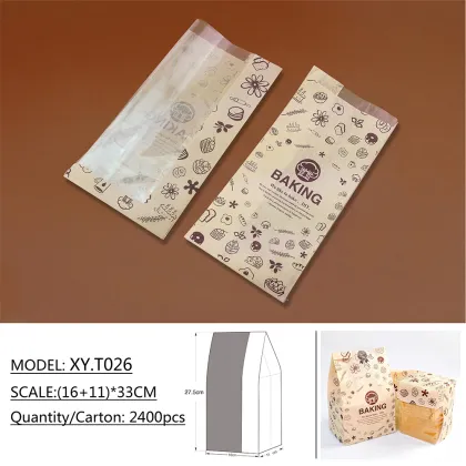 Bakery bread roll bagels packing bags