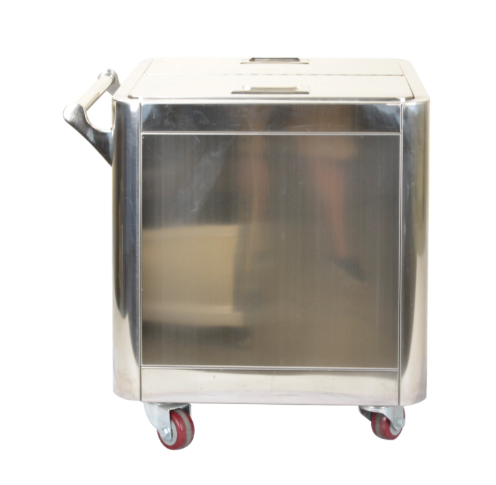 Stainless steel flour wagon with handle