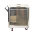 Stainless steel flour wagon with handle