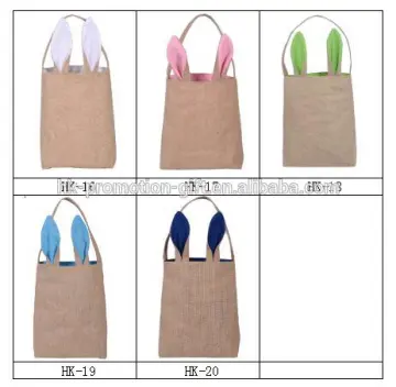 Stocked Easter burlap gift bunny bag with Ears                        
                                                Quality Choice