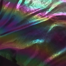 Fashion Rainbow Metallic PU Synthetic Leather for Bag
