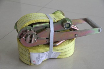 Plastic buckle and ratchet strap/polyester webbing rolls/PES material for sling
