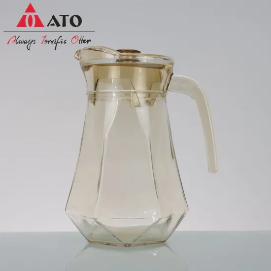 Amber Borosilicate Glass drinking Pitcher Crystal Glass