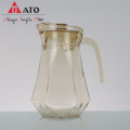 Amber Borosilicate Glass drinking Pitcher Crystal Glass