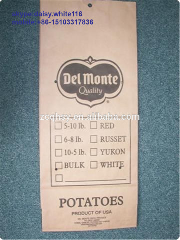 Sewn Potato Sacks/Rolled Bottom Potato Sacks/Block bottom potato sacks